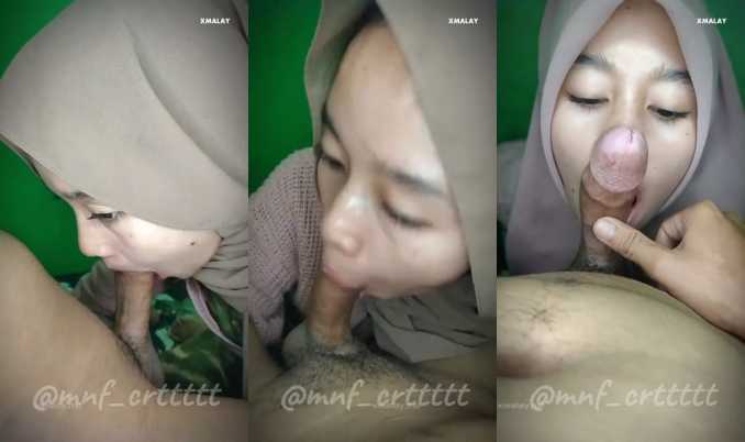 Tudung blowjob very horny